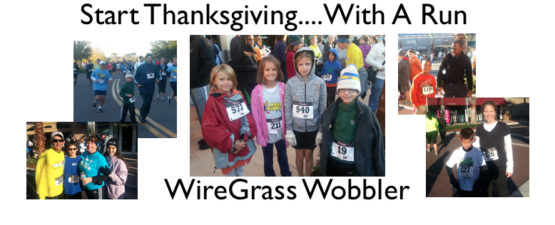 students and families at 5K