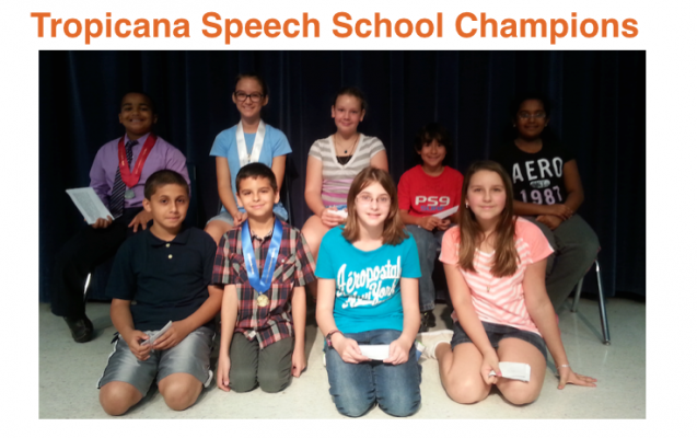 Tropicana Speech Winners